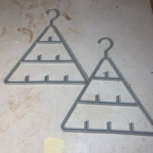 Unbranded Gray Triangle Closet Accessories Hangers One Size